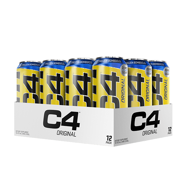 Cellucor RTD Box of 12 / Frozen Bombsicle C4 Original Carbonated Cans