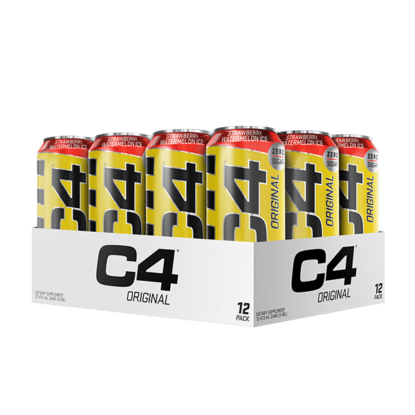 Cellucor RTD Box of 12 / Strawberry Watermelon Ice C4 Original Carbonated Cans