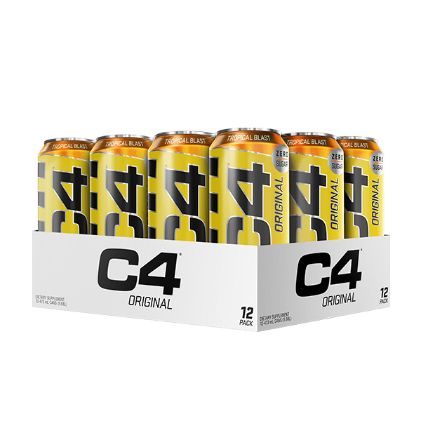 Cellucor RTD Box of 12 / Tropical Blast C4 Original Carbonated Cans