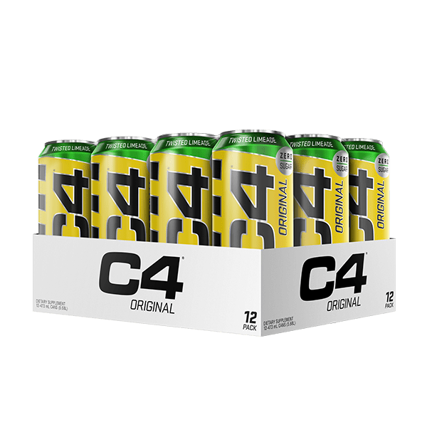 Cellucor RTD Box of 12 / Twisted Limeade C4 Original Carbonated Cans