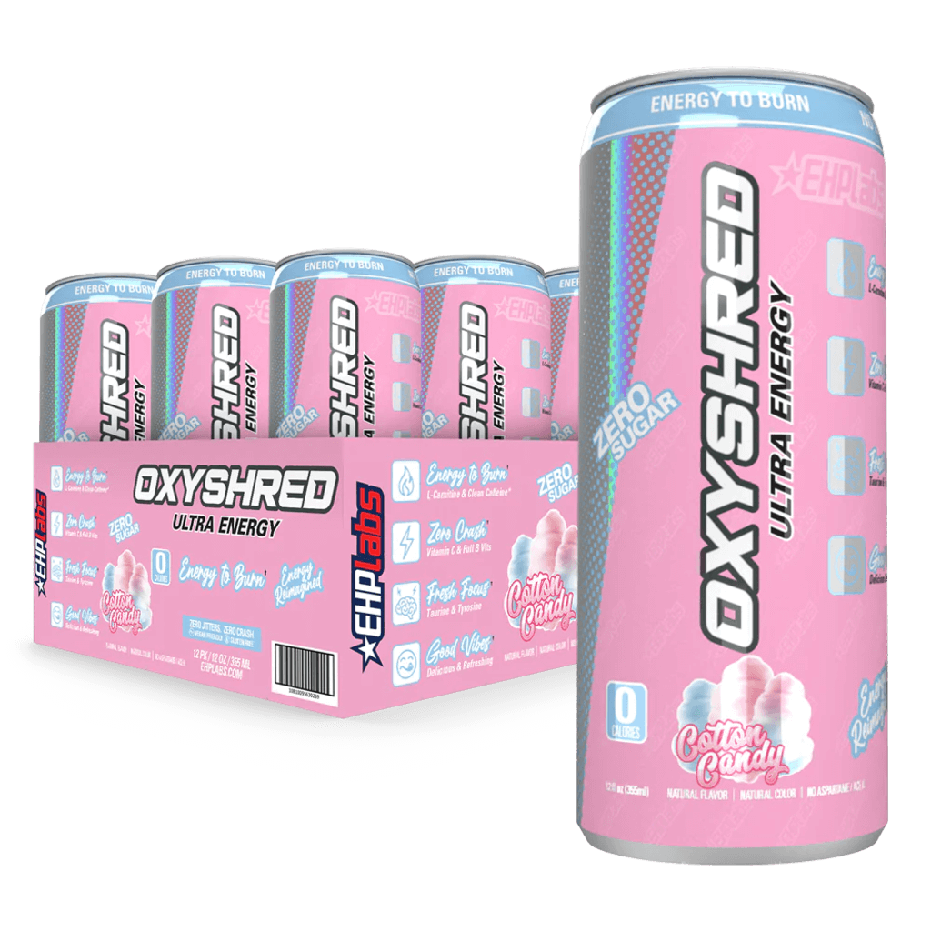 EHP Labs RTD 12 Pack / Cotton Candy OxyShred Ultra Energy RTD