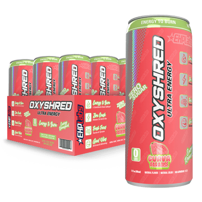 EHP Labs RTD 12 Pack / Guava Paradise OxyShred Ultra Energy RTD