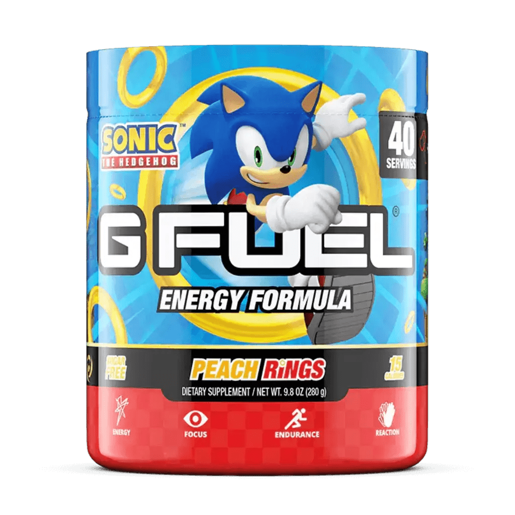 G Fuel configurable 40 SERVES / Sonic Peach Rings G FUEL - Energy Formula