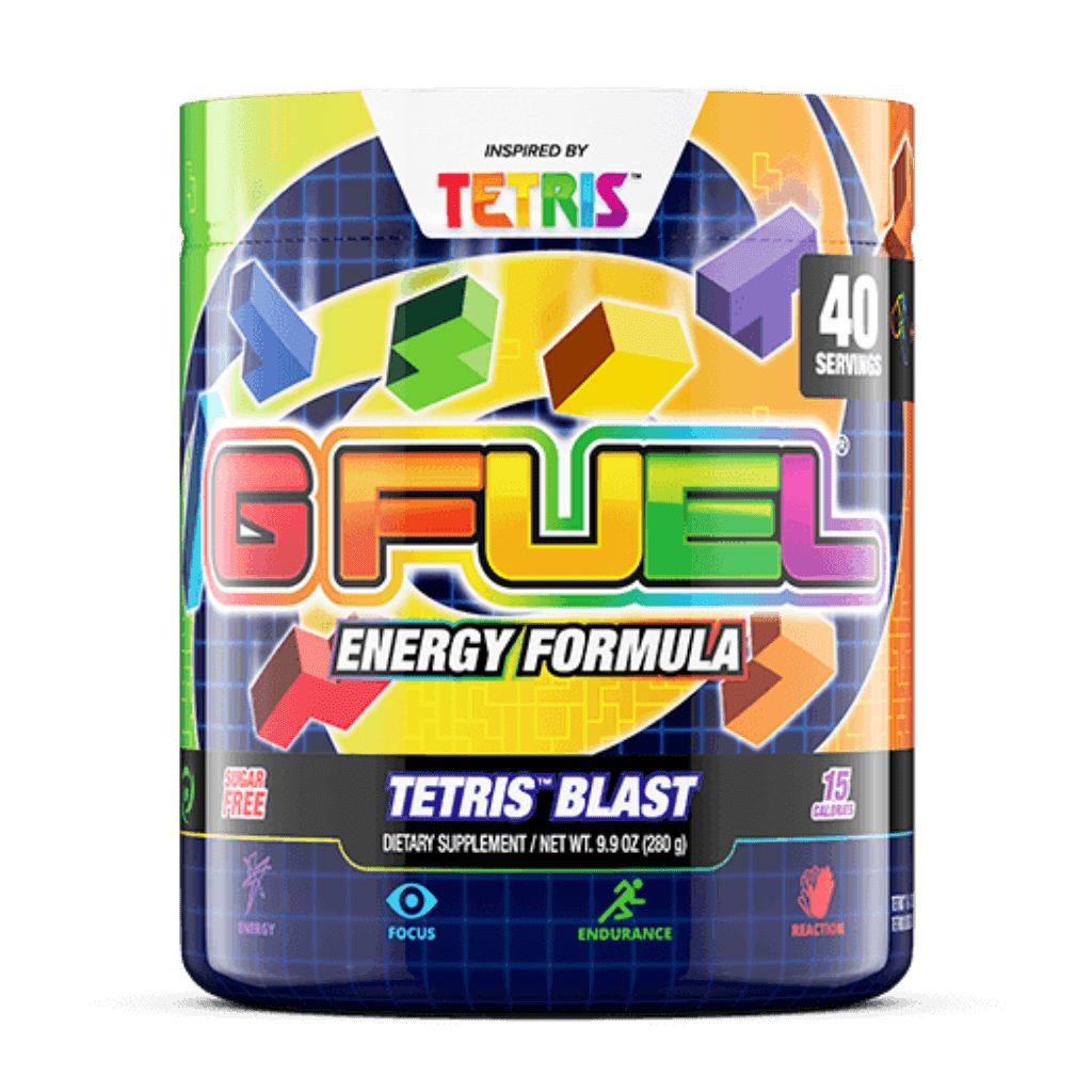 G Fuel configurable 40 SERVES / Tetris Blast ( Rainbow Candy ) G FUEL - Energy Formula