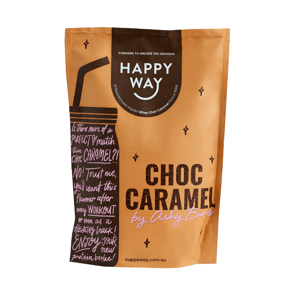 Happy Way 500g / CHOC CARAMEL Happy Way - Whey Protein Powder