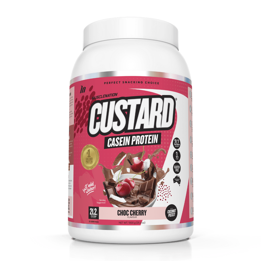 Muscle Nation configurable 25 SERVES / CHOC CHERRY Muscle Nation - CUSTARD CASEIN