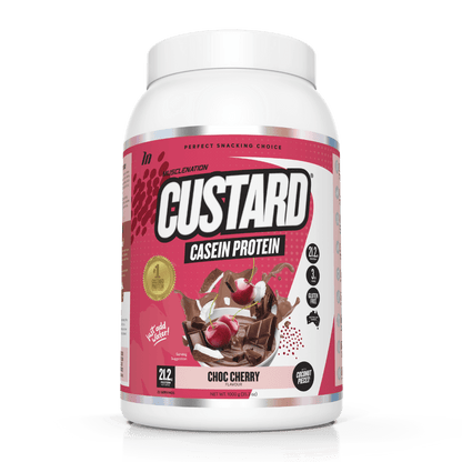 Muscle Nation configurable 25 SERVES / CHOC CHERRY Muscle Nation - CUSTARD CASEIN
