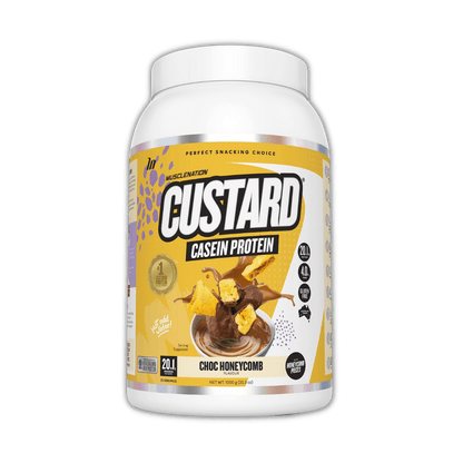 Muscle Nation configurable 25 SERVES / CHOC HONEYCOMB Muscle Nation - CUSTARD CASEIN