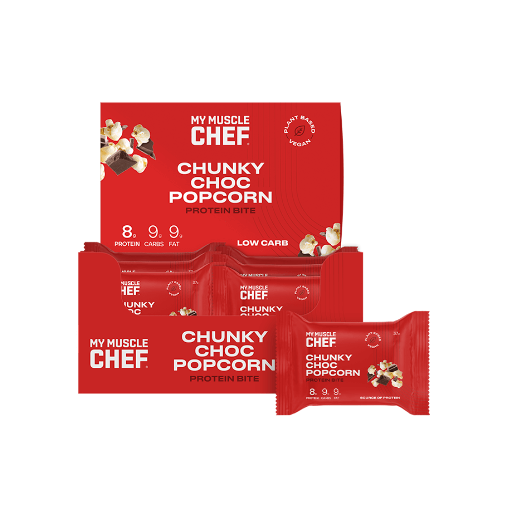 My Muscle Chef configurable Box of 12 / Chunky Choc Popcorn Protein Bites