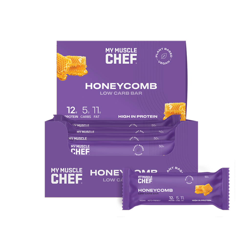 My Muscle Chef configurable Box of 12 / Honeycomb Low Carb Bar