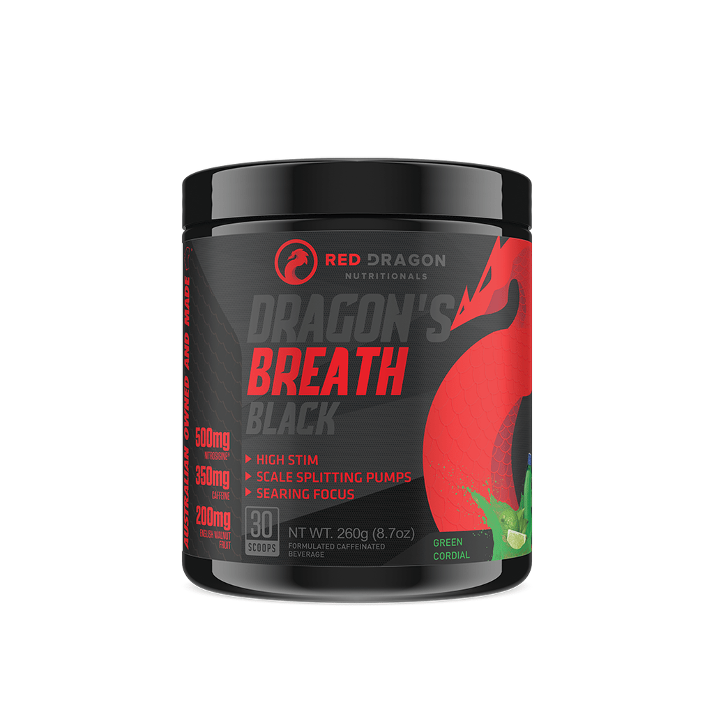 Red Dragon Nutritionals configurable 30 Serves / Green Cordial Dragon's Breath Black