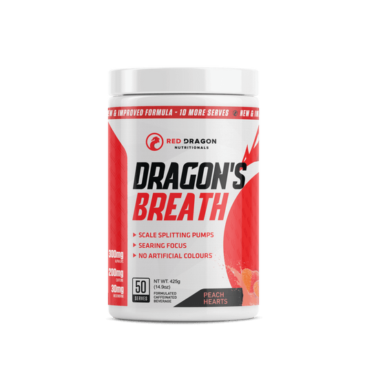 Red Dragon Nutritionals simple 50 Serves / Peach Hearts Dragon's Breath