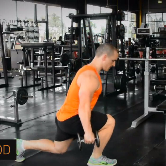 Quads - Dumbbell Rear Lunges