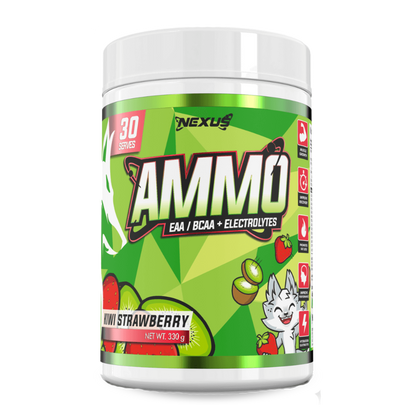 Nexus - Ammo EAA/BCAA + Electrolytes & NEXUS-ESSEN-AMNO-30-SRV-KIW