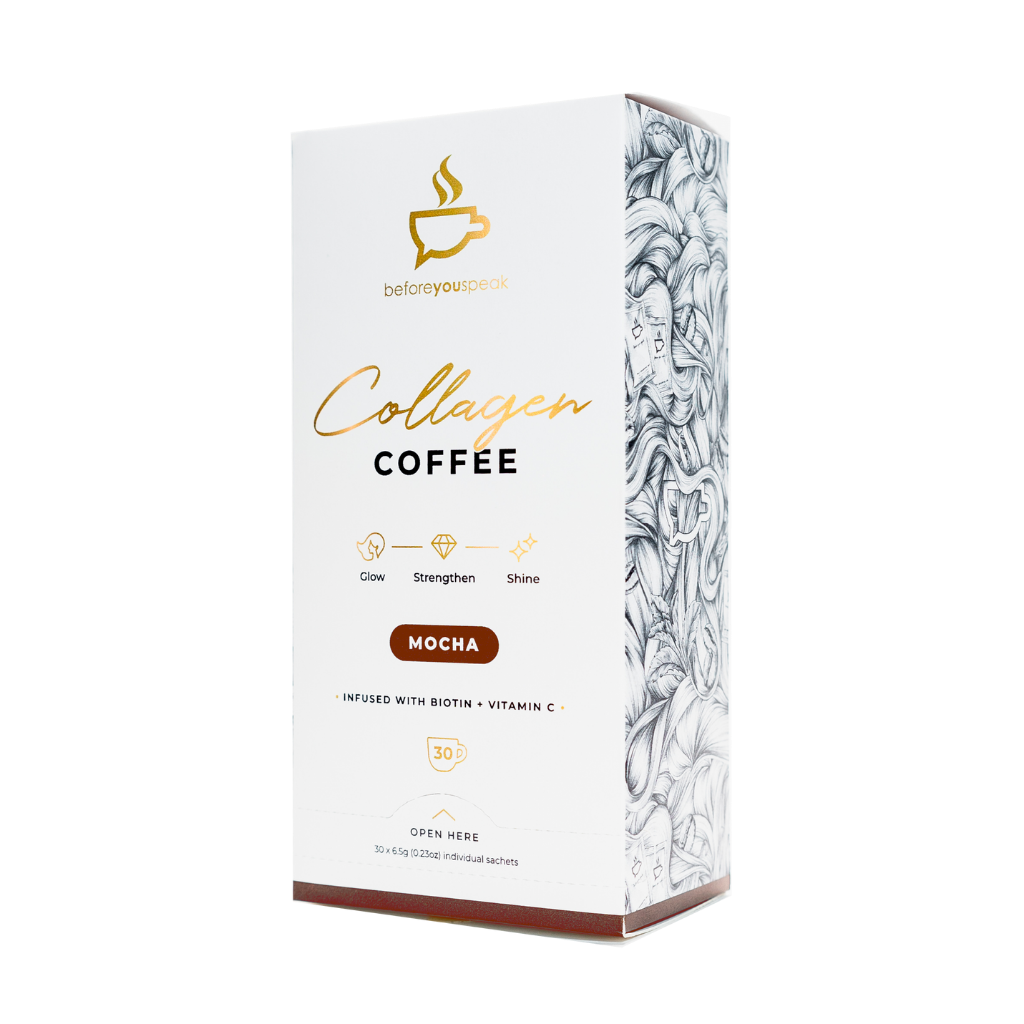 Before You Speak - Glow Collagen Coffee & BYS-Collagen-Cof-30srv-Moc