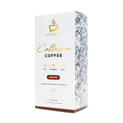 Before You Speak - Glow Collagen Coffee & BYS-Collagen-Cof-30srv-Moc