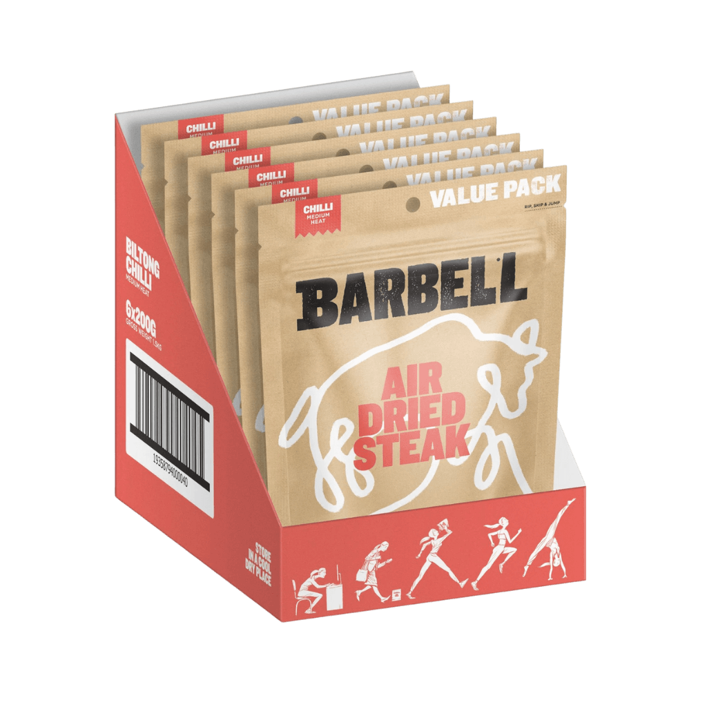 Barbell - Biltong Air Dried Steak (3) & BBF-BILTONG-6x200g-Chill