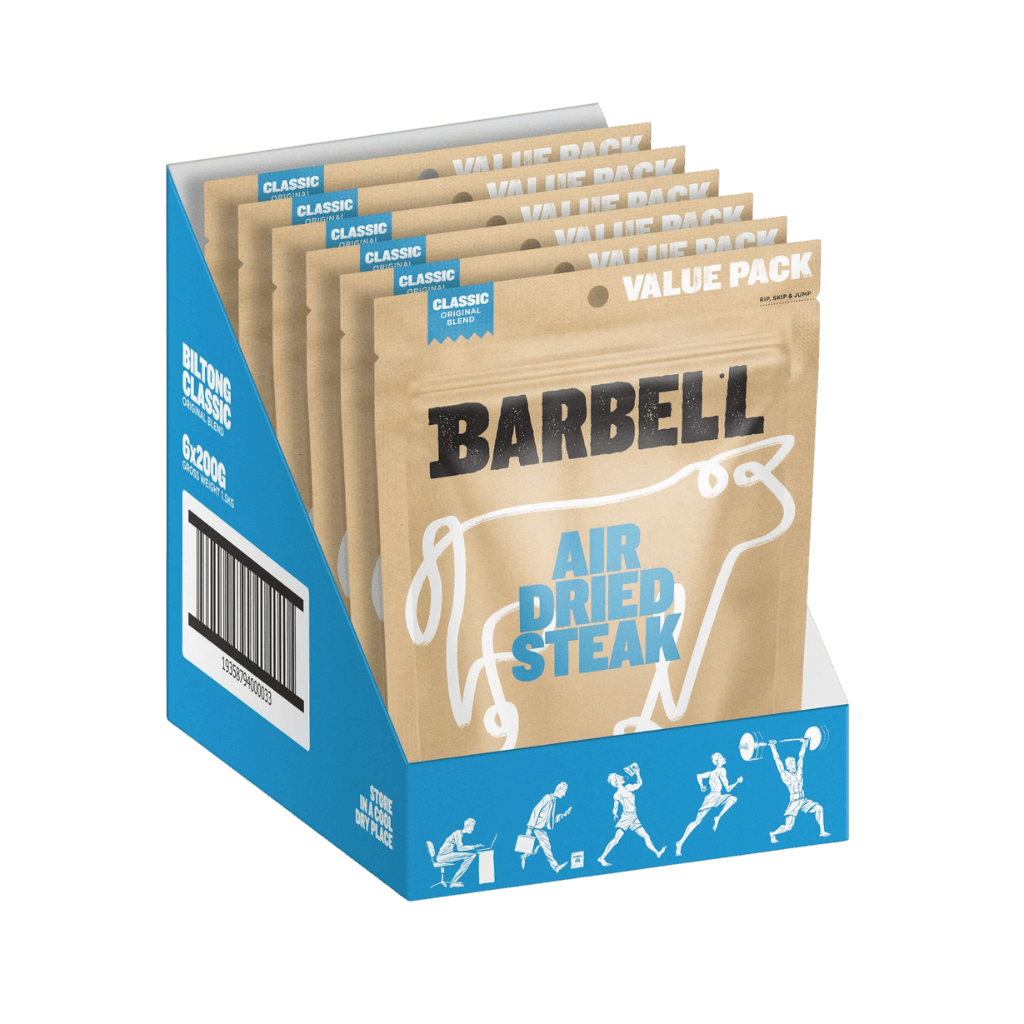 Barbell - Biltong Air Dried Steak (4) & BBF-BILTONG-6x200g-Class