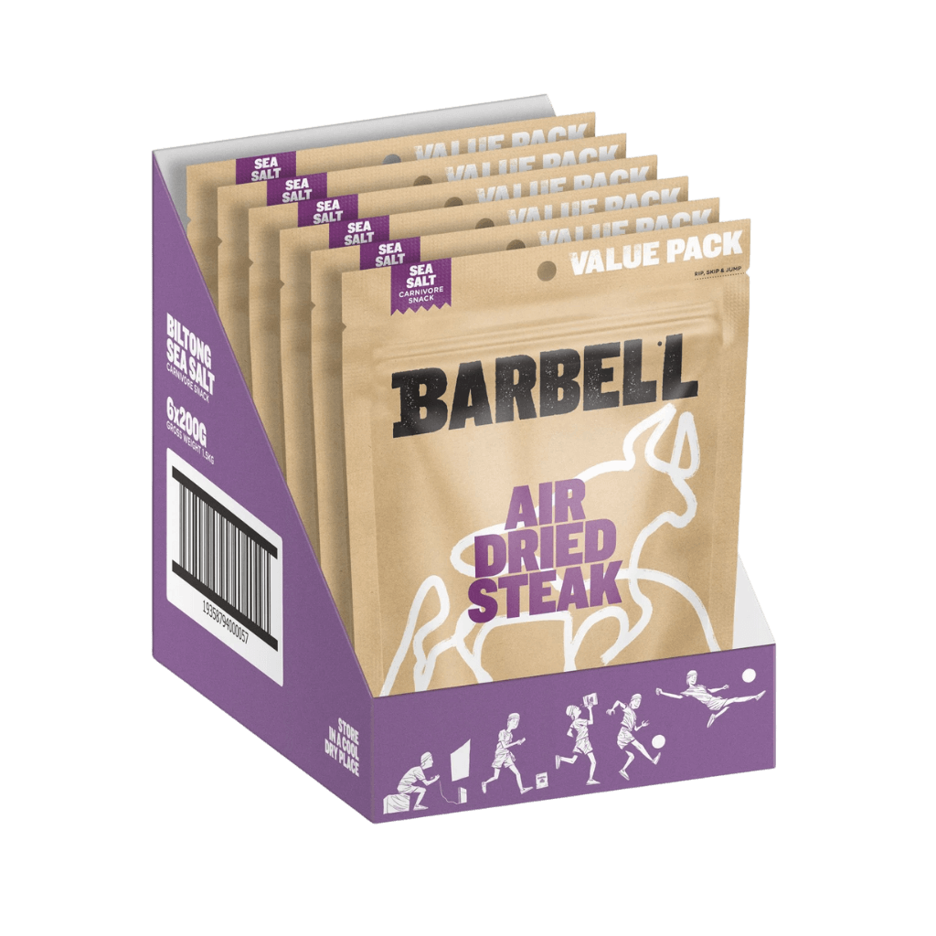 Barbell - Biltong Air Dried Steak (5) & BBF-BILTONG-6x200g-SS