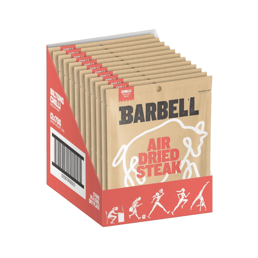 Barbell - Biltong Air Dried Steak & BBF-BILTONG-12x70g-Chill