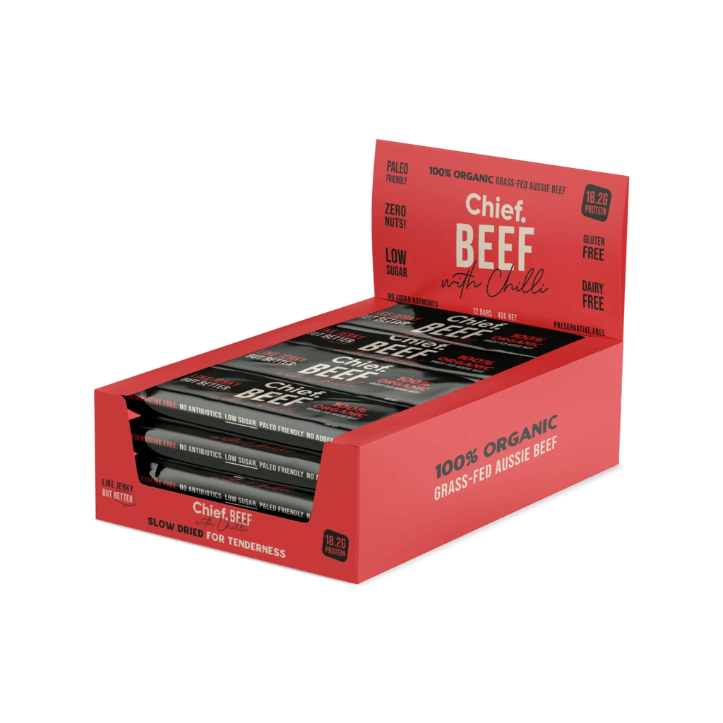 Chief Beef - Beef Bars (1) & Chief-Beef-Bars-Box12-C