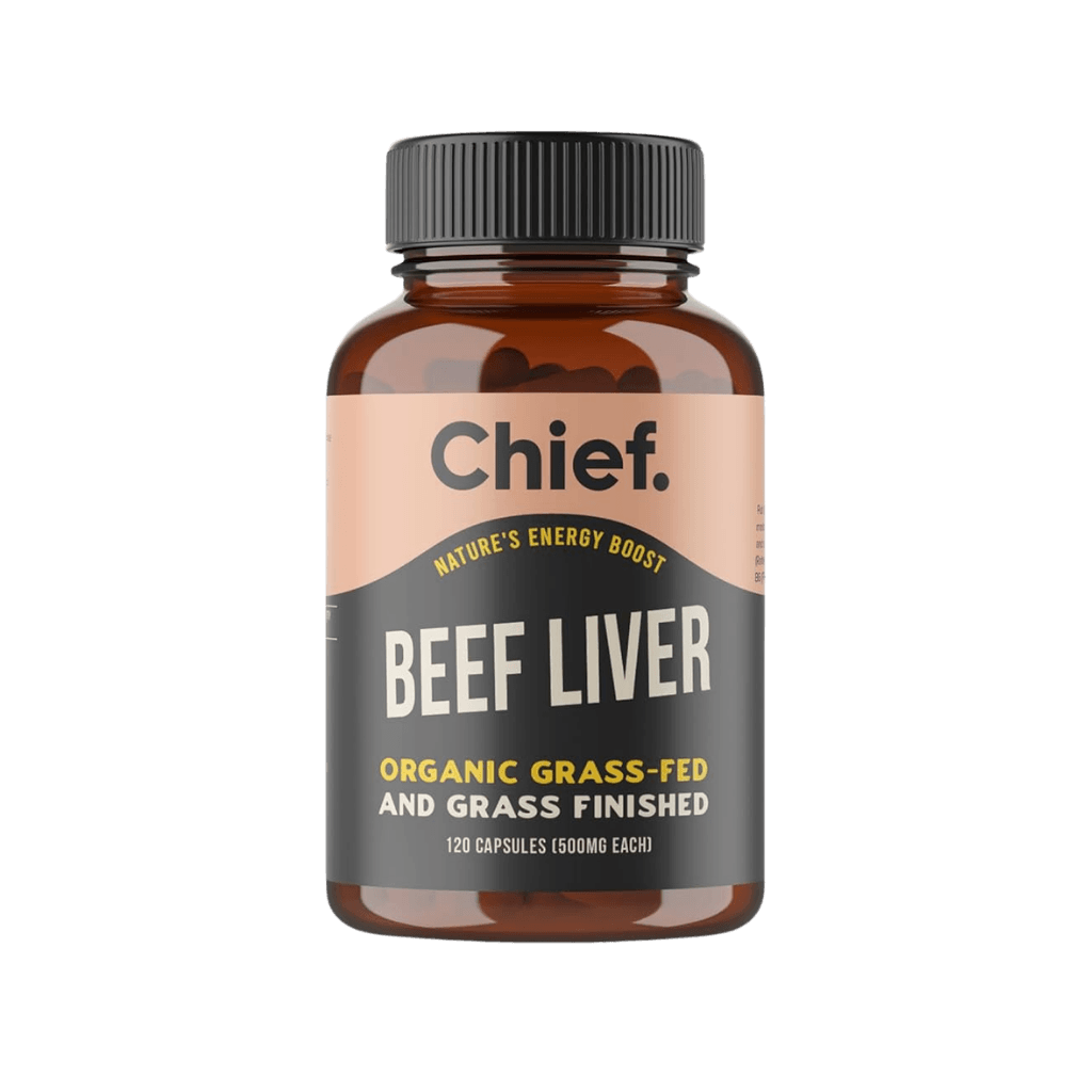 Chief Nutrition - Beef Liver Capsules & CHIEF-BEEF-LIVER-CAPS-120