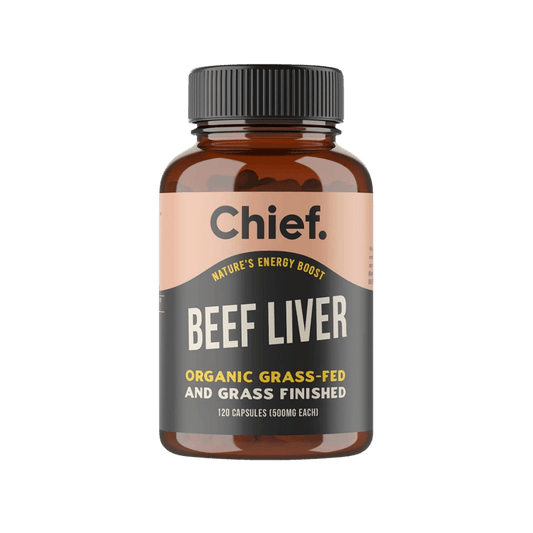 Chief Nutrition - Beef Liver Capsules & CHIEF-BEEF-LIVER-CAPS-120