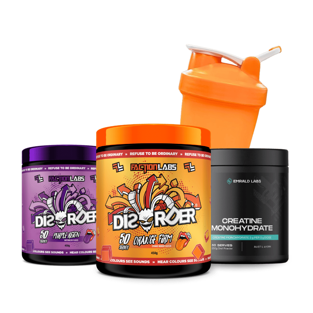 Disorder Twin Pack Plus Free Creatine & Shaker