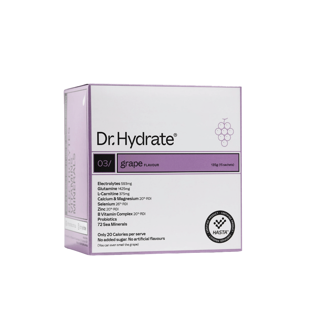 Dr. Hydrate - All-In-One Hydration Drink & DrHydrate-15Serves-Grape