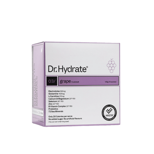 Dr. Hydrate - All-In-One Hydration Drink & DrHydrate-15Serves-Grape