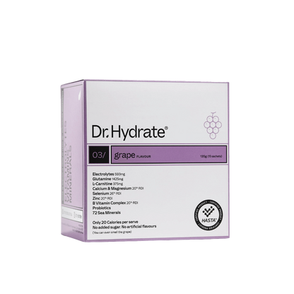 Dr. Hydrate - All-In-One Hydration Drink & DrHydrate-15Serves-Grape