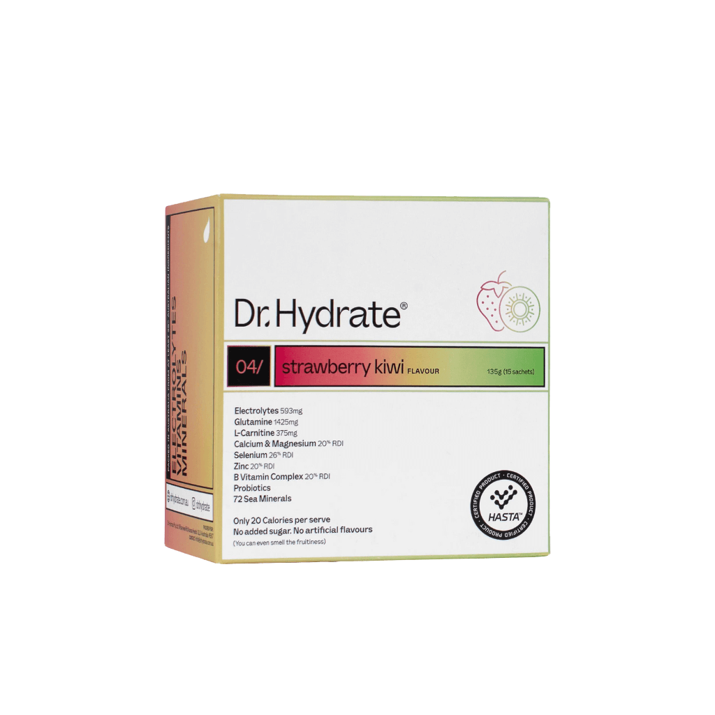 Dr. Hydrate - All-In-One Hydration Drink (2) & DrHydrate-15Serves-StrawKiwi