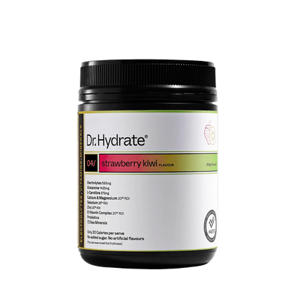 Dr. Hydrate - All-In-One Hydration Drink (7) & DrHydrate-30Serves-StrawKiwi
