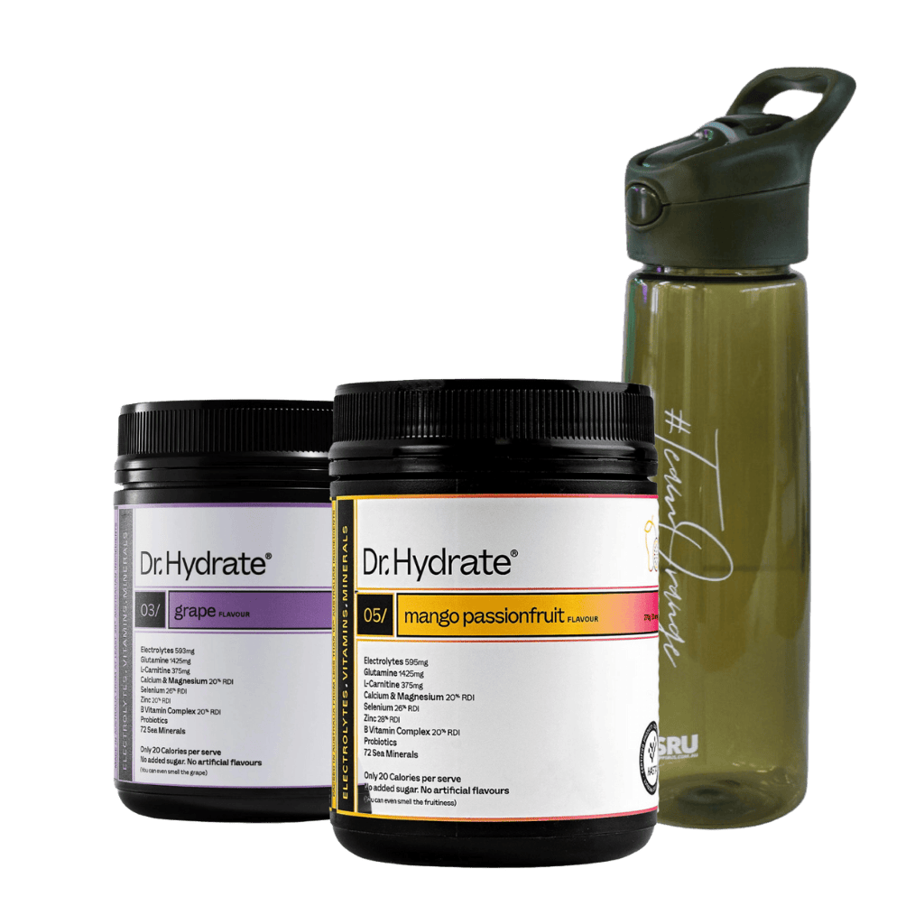 Dr. Hydrate Twin Pack + Free 700ml Bottle