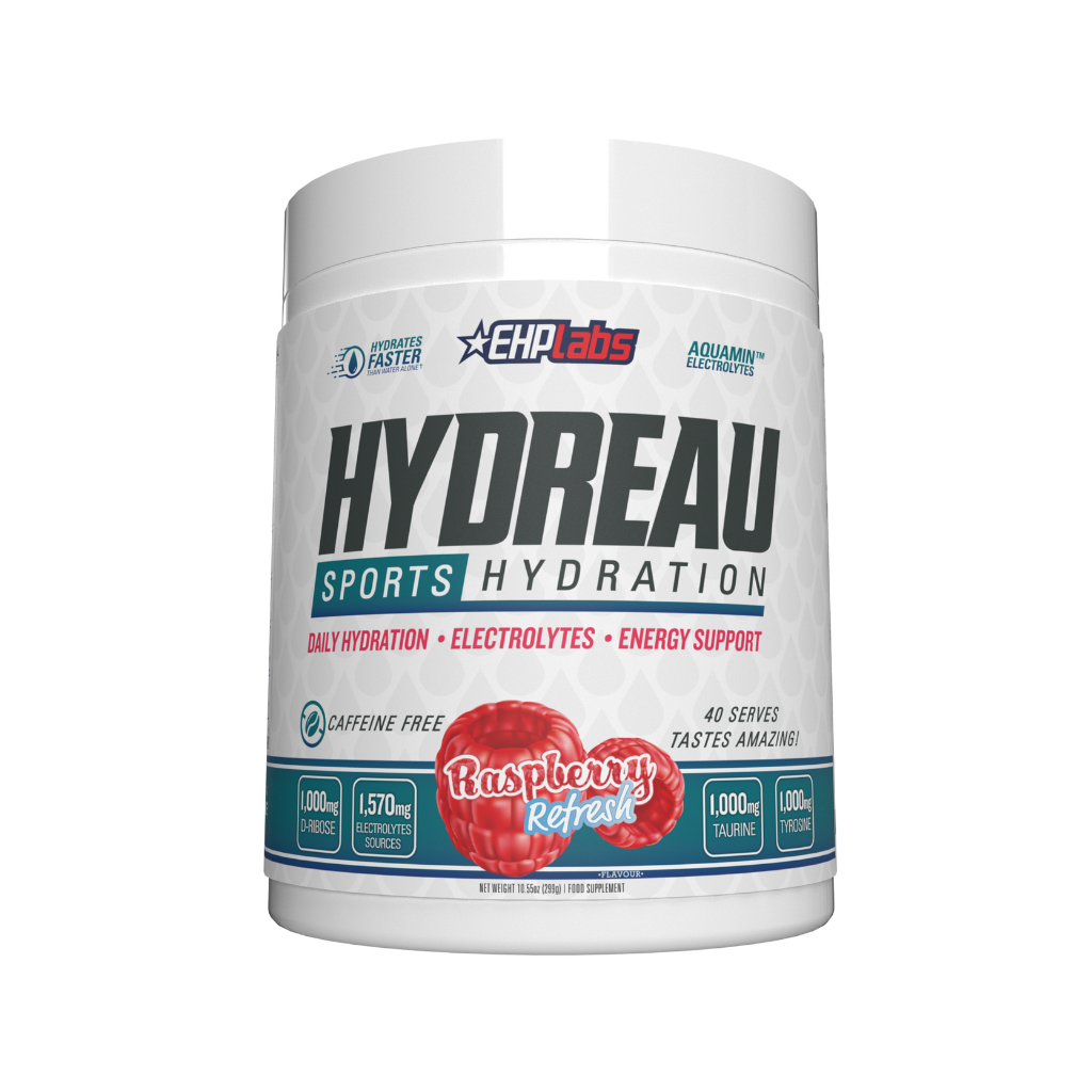 EHP Labs - Hydreau Sports Hydration (1) & EHP-Hydreau-40srv-RASP