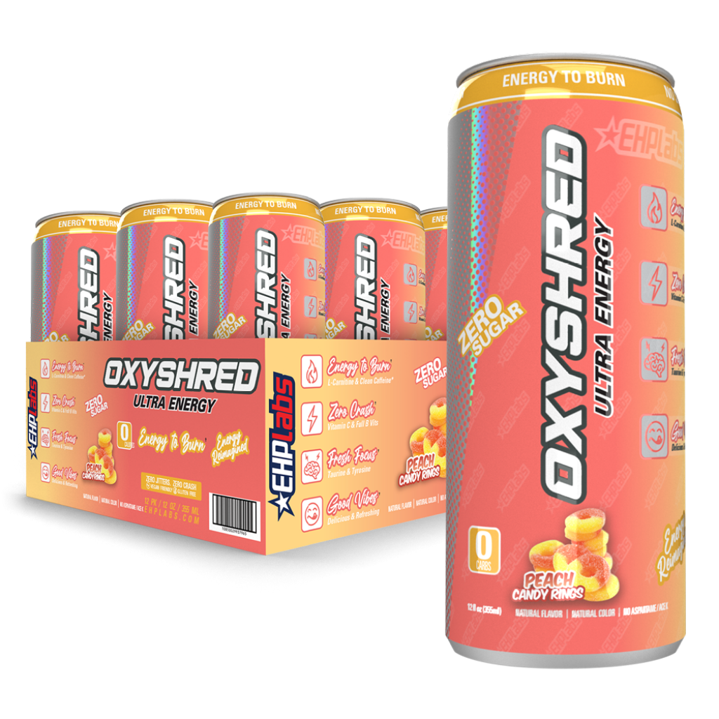 OxyShred Ultra Energy RTD (4) & EHP-OXYSHREDRTD-12PK-PE