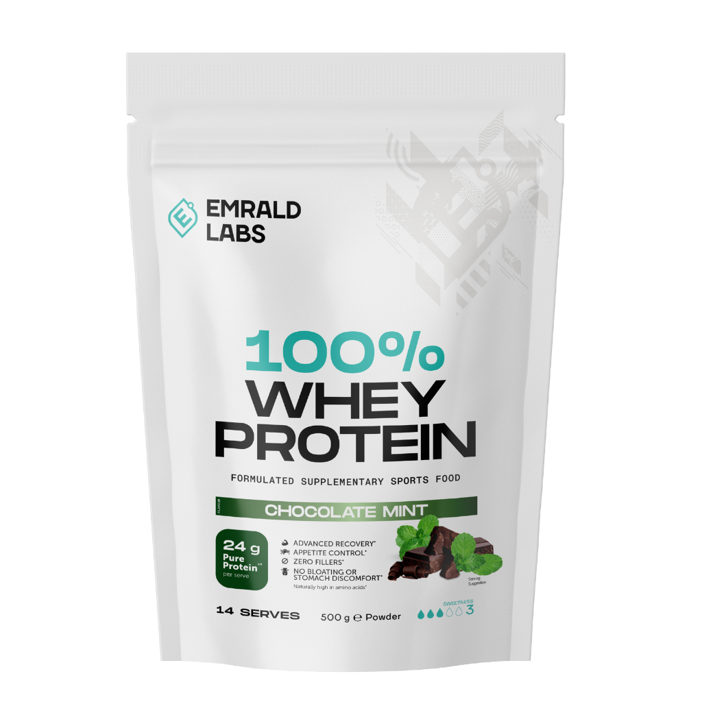Emrald Labs - 100% Whey Protein (44) & Emrald-100%Whey-500g-ChcMnt