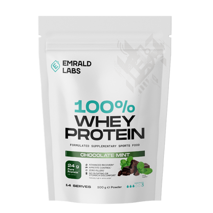 Emrald Labs - 100% Whey Protein (44) & Emrald-100%Whey-500g-ChcMnt