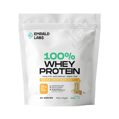 Emrald Labs - 100% Whey Protein (3) & Emrald-Whey-908g-BAN