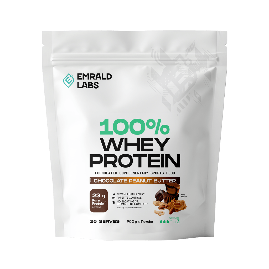 Emrald Labs - 100% Whey Protein (4) & Emrald-Whey-908g-ChocPB
