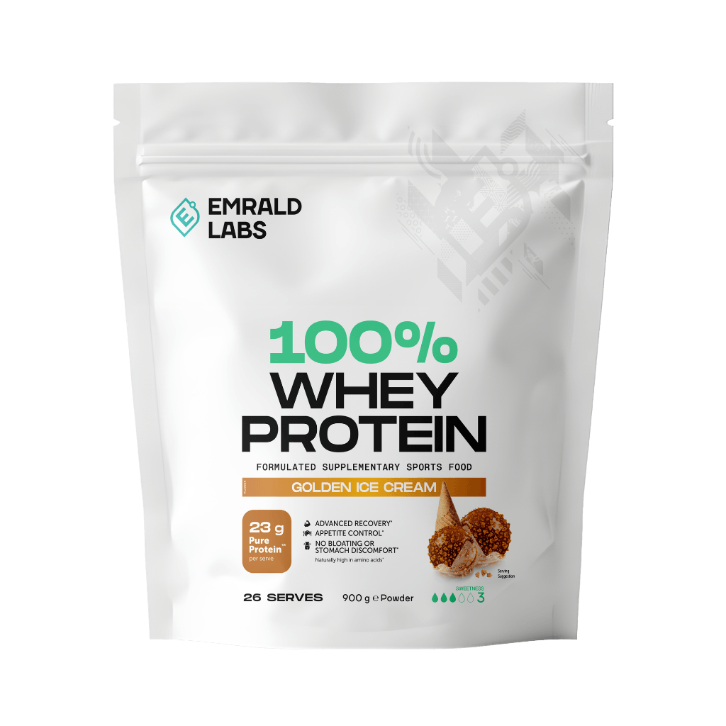 Emrald Labs - 100% Whey Protein (6) & Emrald-Whey-908g-GoldIce