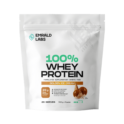 Emrald Labs - 100% Whey Protein (6) & Emrald-Whey-908g-GoldIce
