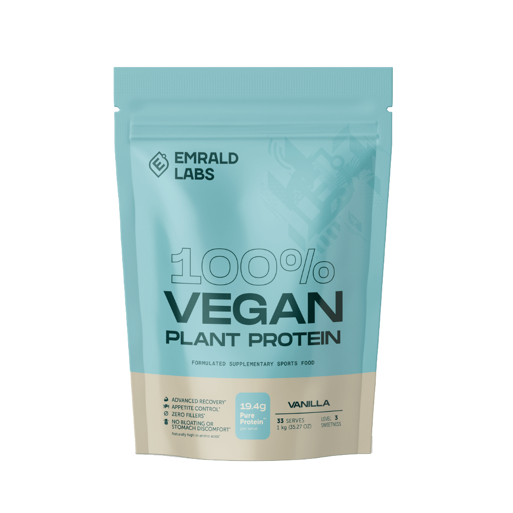 Emrald Labs - 100% Vegan Protein (2) & Emrald-100%-Veg-1kg-Van