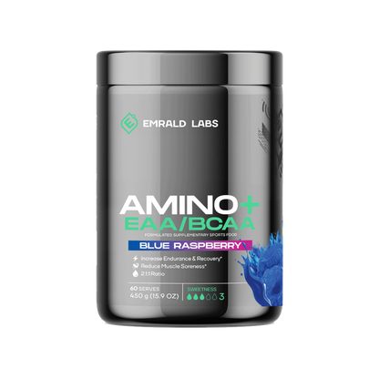 Emrald Labs - Amino+ EAA/BCAA (5) & EMRALD-Amino+-60Srv-Blu