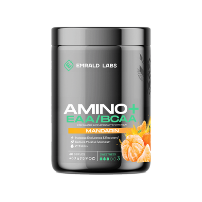 Emrald Labs - Amino+ EAA/BCAA (7) & EMRALD-Amino+-60Srv-Mand
