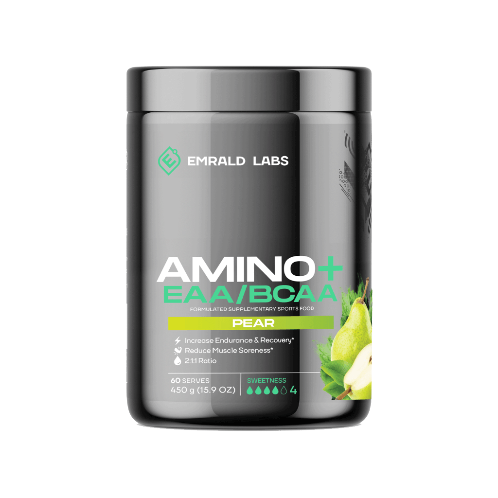 Emrald Labs - Amino+ EAA/BCAA (7) & EMRALD-Amino+-60Srv-Pear