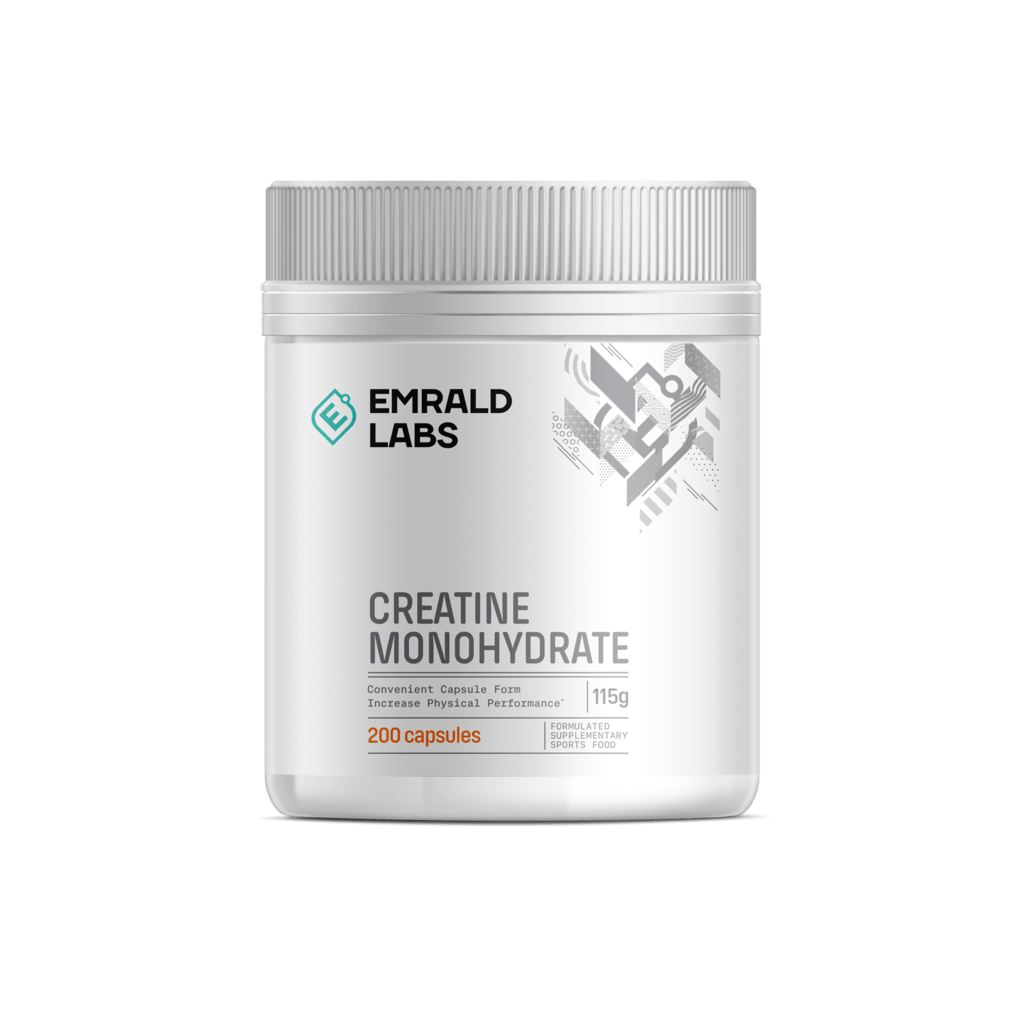 Creatine Monohydrate (200 Capsules) & EMRALD-Crea-200Caps-AUSTL