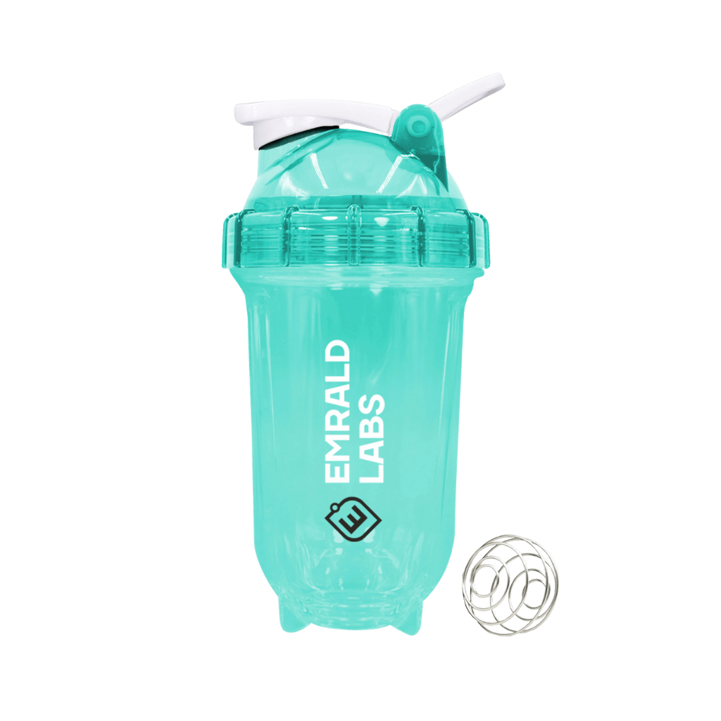 Emrald Labs - 500ml Shaker & EMRALD-Transparent-Shkr-500ml-Teal/Wht