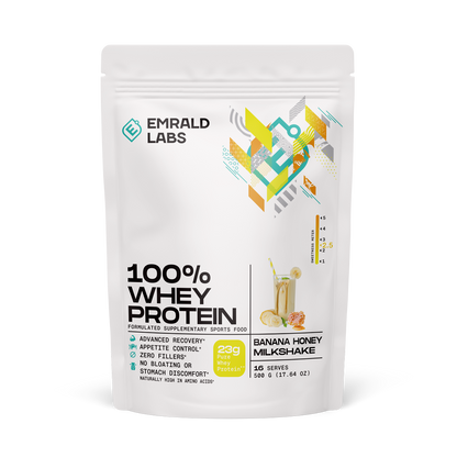 Emrald Labs - 100% Whey Protein (36) & Emrald-100%Whey-500g-Ban