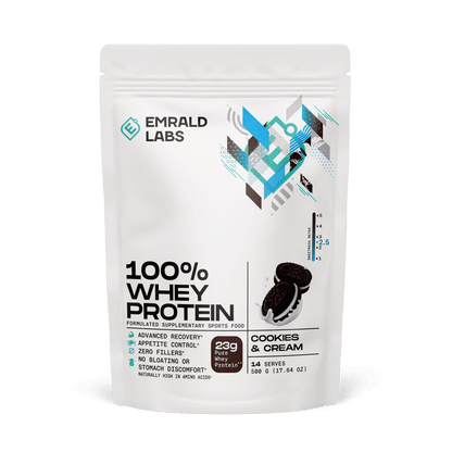 Emrald Labs - 100% Whey Protein (33) & Emrald-100%Whey-500g-C&C